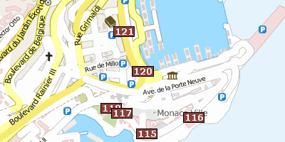 Monaco Stadtplan